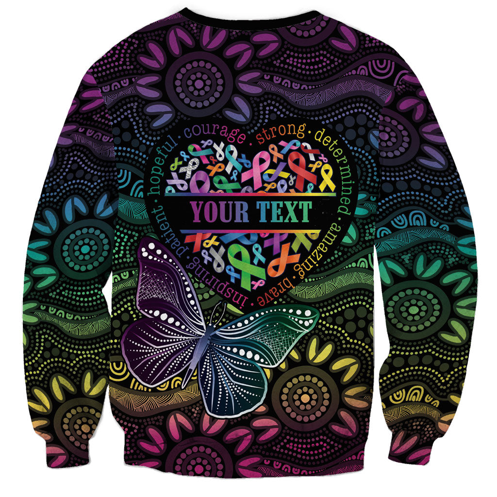 Australia Cancer Survivor Personalised Sweatshirt I’m A Survivor Ribbon Heart