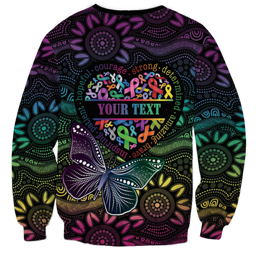 Australia Cancer Survivor Personalised Sweatshirt I’m A Survivor Ribbon Heart