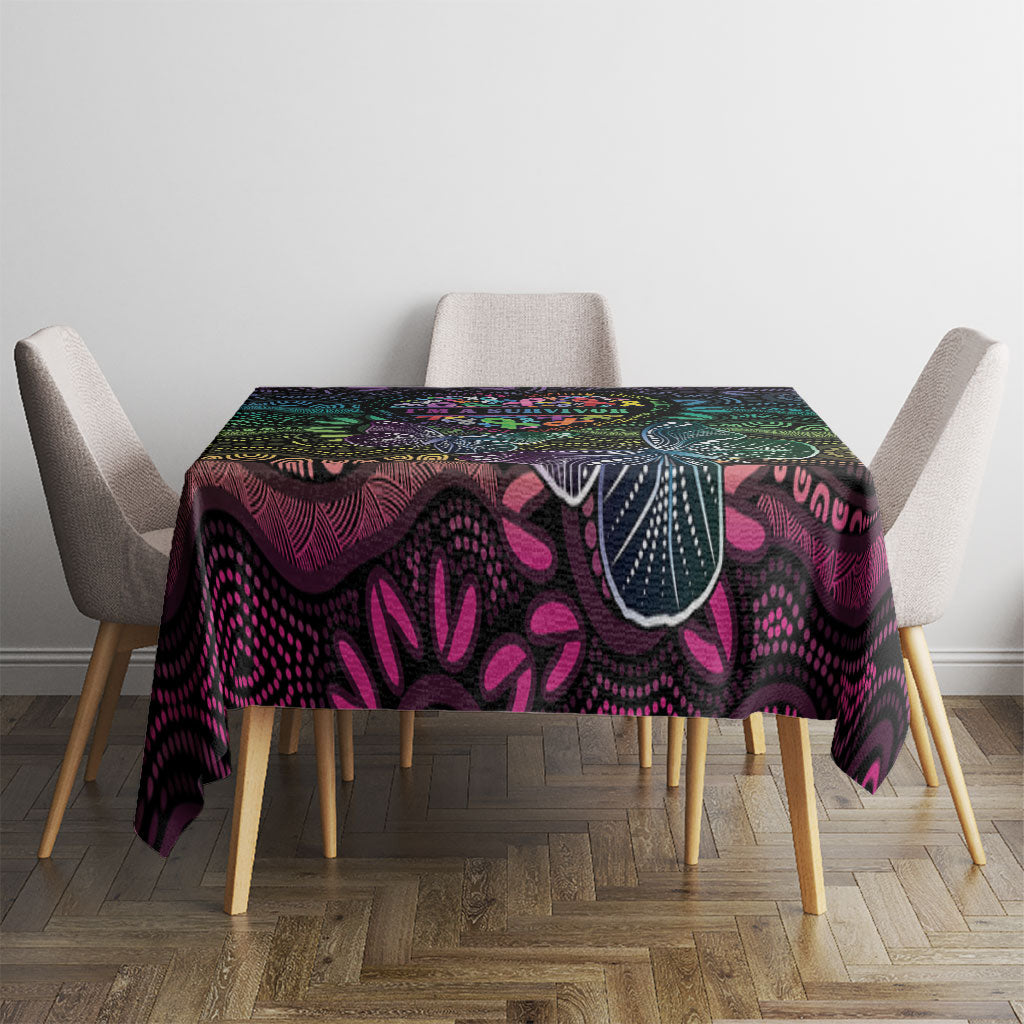 Australia Cancer Survivor Tablecloth I’m A Survivor Ribbon Heart