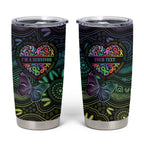 Australia Cancer Survivor Personalised Tumbler Cup I’m A Survivor Ribbon Heart