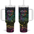 Australia Cancer Survivor Personalised Tumbler With Handle I’m A Survivor Ribbon Heart