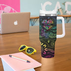 Australia Cancer Survivor Personalised Tumbler With Handle I’m A Survivor Ribbon Heart