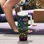 Australia Cancer Survivor Personalised Tumbler With Handle I’m A Survivor Ribbon Heart