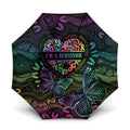 Australia Cancer Survivor Umbrella I’m A Survivor Ribbon Heart