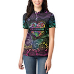 Australia Cancer Survivor Personalised Women Polo Shirt I’m A Survivor Ribbon Heart