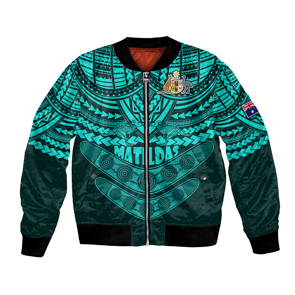 matildas-soccer-bomber-jacket-polynesian-and-aboriginal-turquoise-vibe