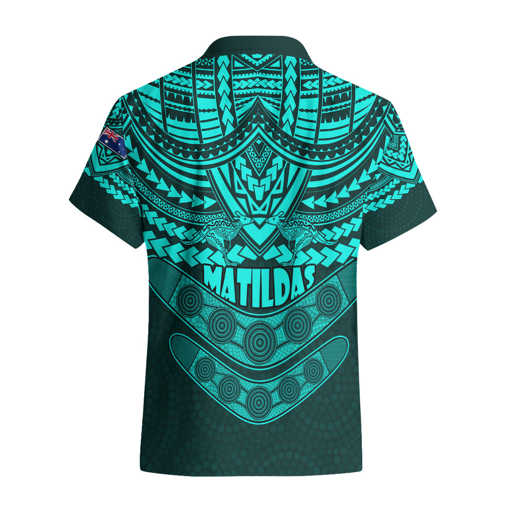 matildas-soccer-hawaiian-shirt-polynesian-and-aboriginal-turquoise-vibe