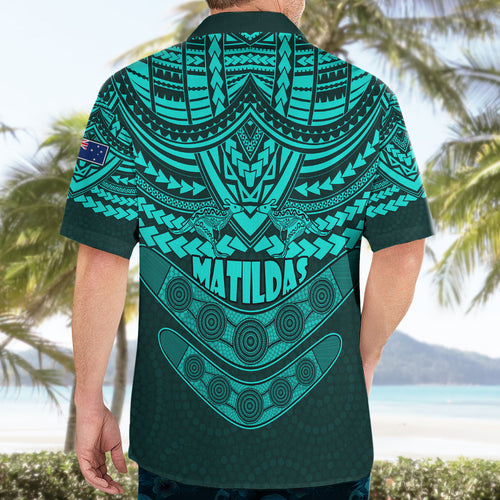 matildas-soccer-hawaiian-shirt-polynesian-and-aboriginal-turquoise-vibe
