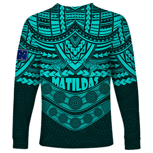 matildas-soccer-long-sleeve-shirt-polynesian-and-aboriginal-turquoise-vibe