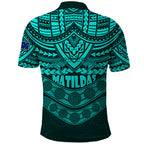 matildas-soccer-polo-shirt-polynesian-and-aboriginal-turquoise-vibe