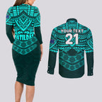 custom-matildas-soccer-couples-matching-long-sleeve-bodycon-dress-and-long-sleeve-button-shirts-polynesian-and-aboriginal-turquoise-vibe