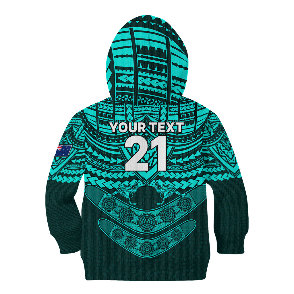 custom-matildas-soccer-kid-hoodie-polynesian-and-aboriginal-turquoise-vibe