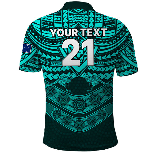 custom-matildas-soccer-polo-shirt-polynesian-and-aboriginal-turquoise-vibe
