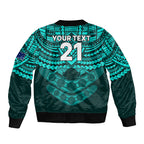 custom-matildas-soccer-sleeve-zip-bomber-jacket-polynesian-and-aboriginal-turquoise-vibe