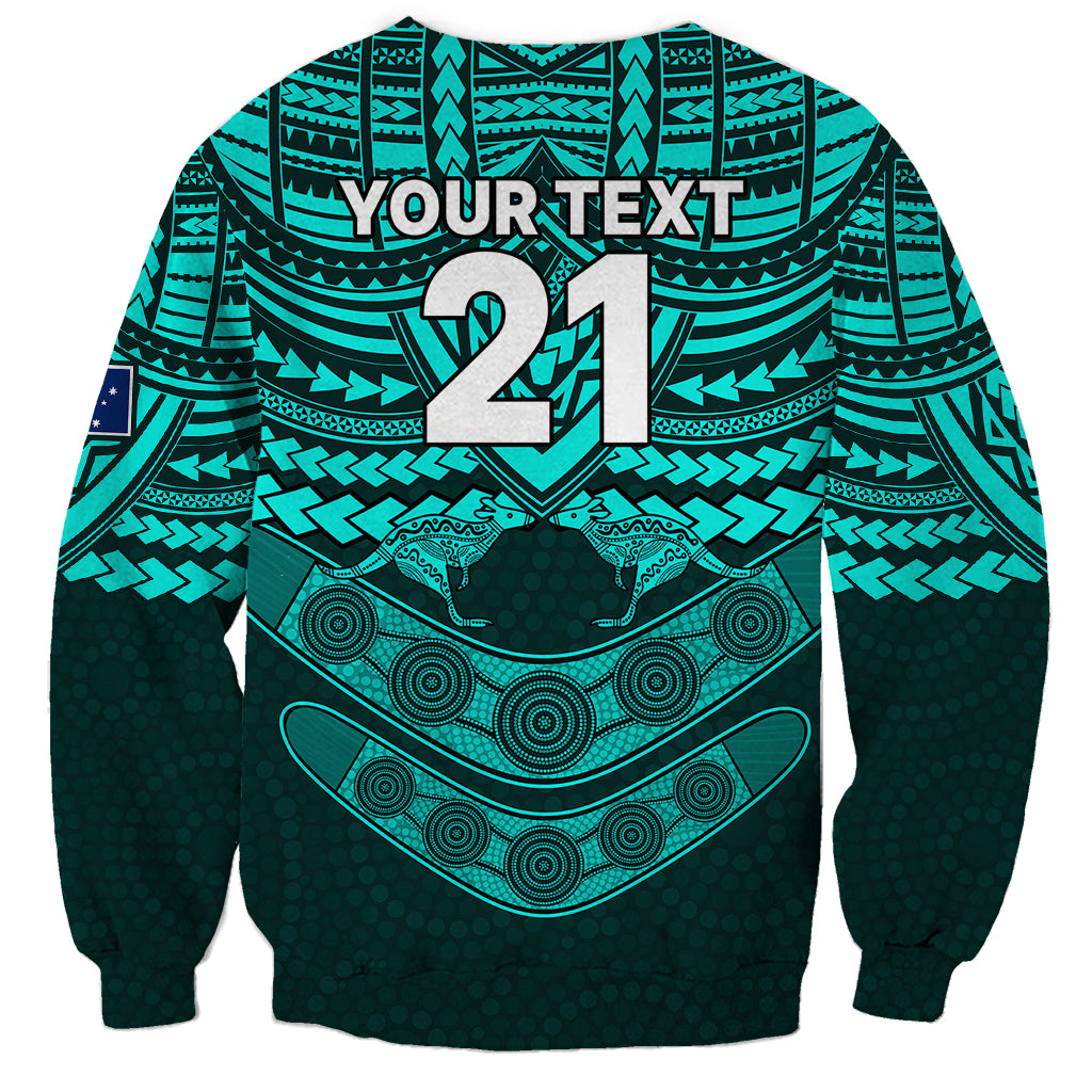 custom-matildas-soccer-sweatshirt-polynesian-and-aboriginal-turquoise-vibe