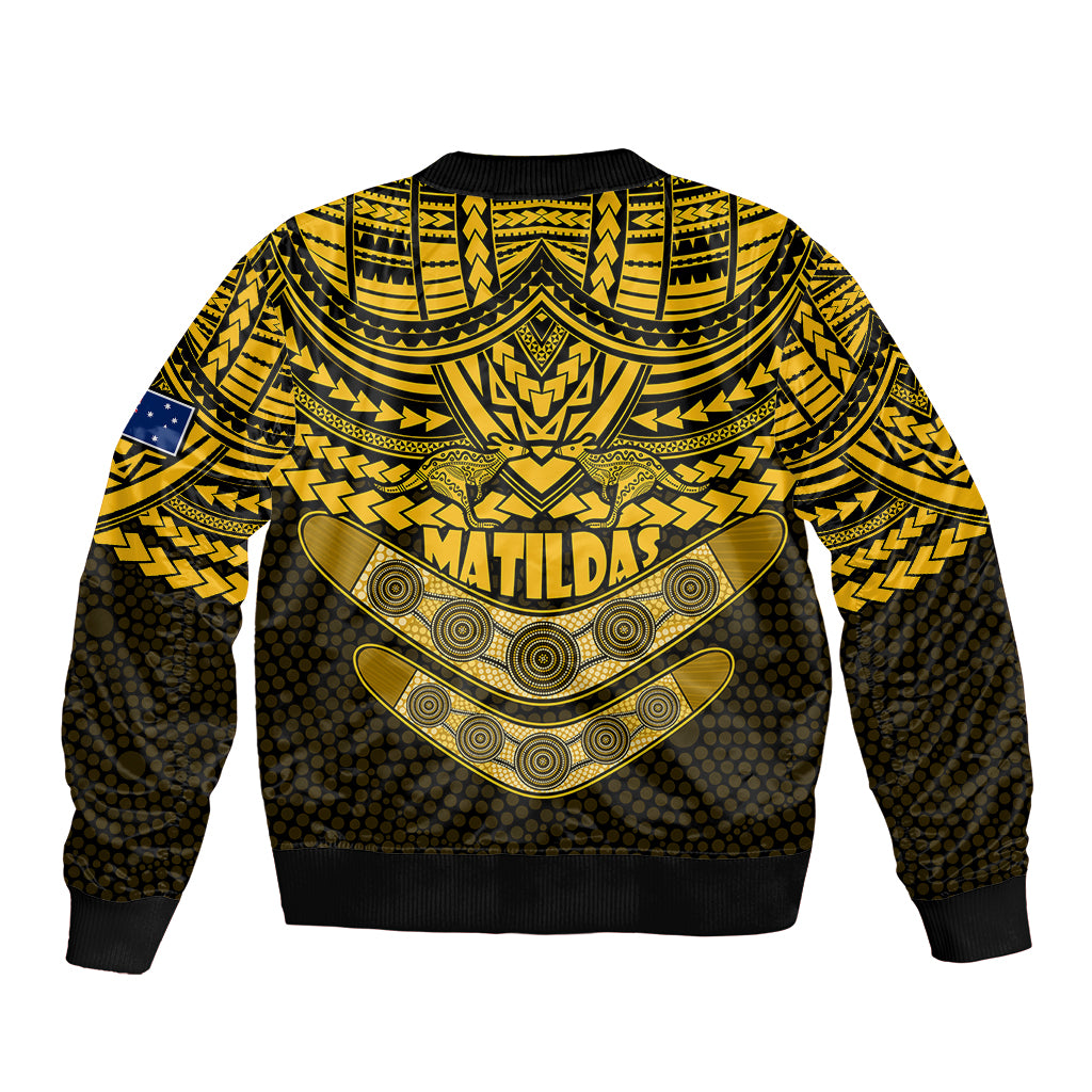 matildas-soccer-sleeve-zip-bomber-jacket-polynesian-and-aboriginal-gold-vibe