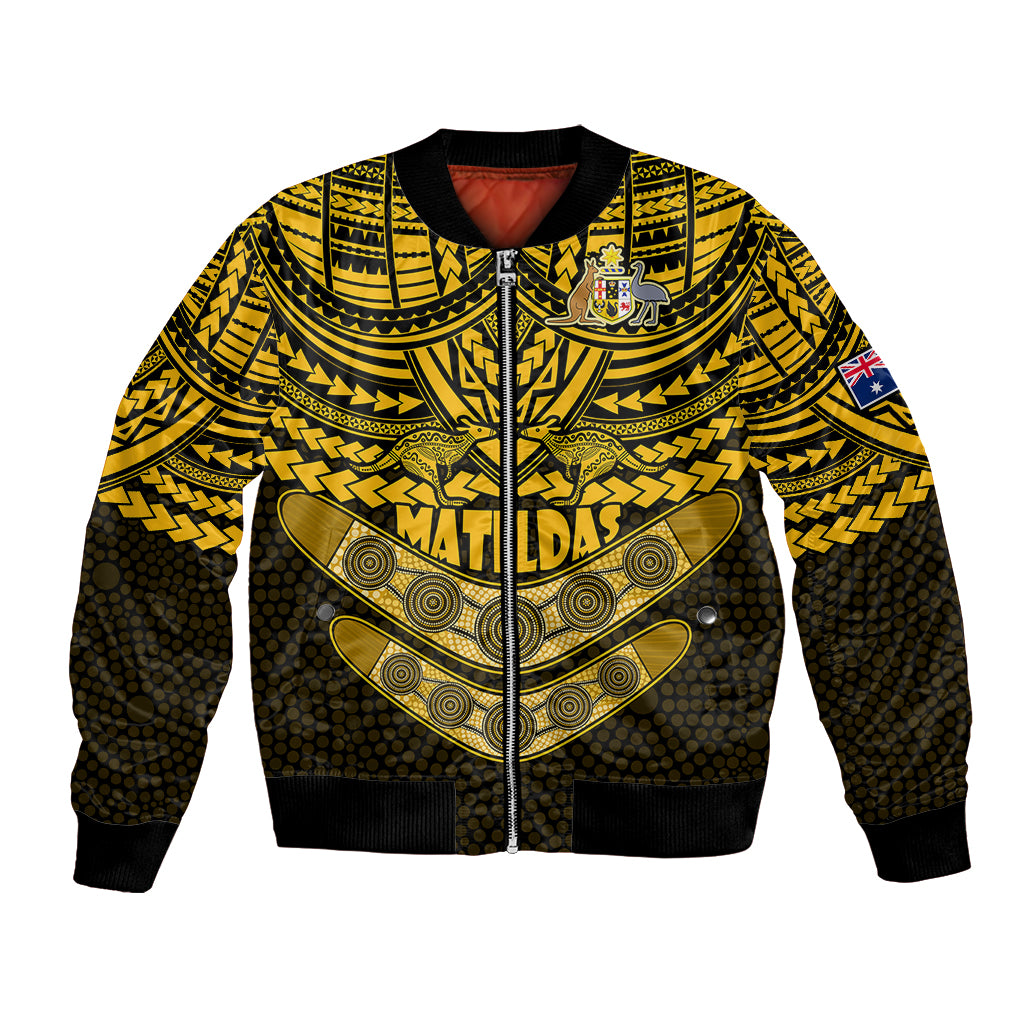 custom-matildas-soccer-bomber-jacket-polynesian-and-aboriginal-gold-vibe