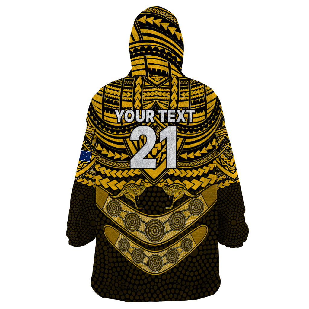 custom-matildas-soccer-wearable-blanket-hoodie-polynesian-and-aboriginal-gold-vibe