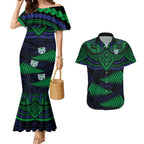warriors-rugby-couples-matching-mermaid-dress-and-hawaiian-shirt-aotearoa-fern-polynesian-pattern