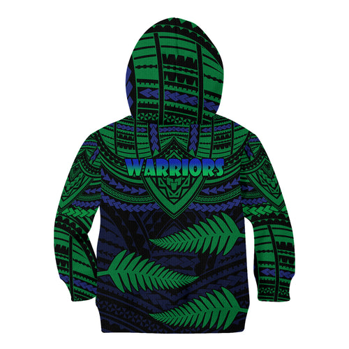 warriors-rugby-kid-hoodie-aotearoa-fern-polynesian-pattern