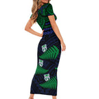 warriors-rugby-short-sleeve-bodycon-dress-aotearoa-fern-polynesian-pattern