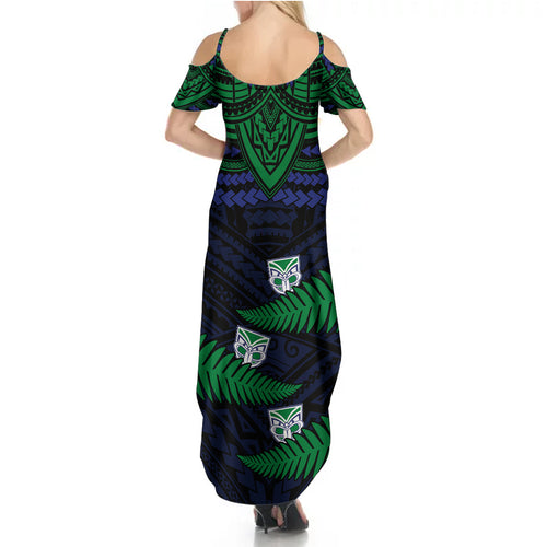 warriors-rugby-summer-maxi-dress-aotearoa-fern-polynesian-pattern