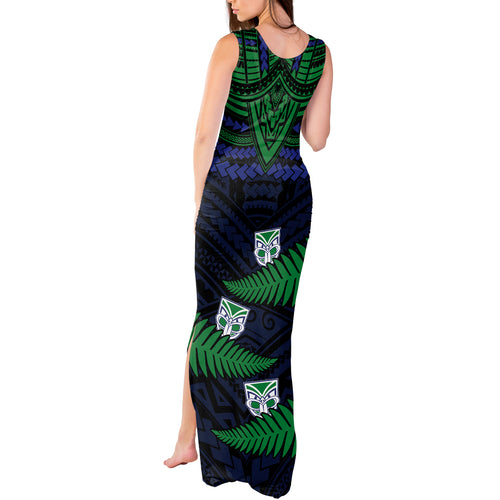warriors-rugby-tank-maxi-dress-aotearoa-fern-polynesian-pattern