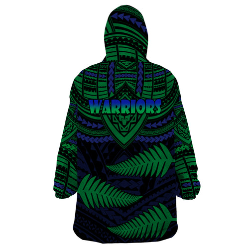 warriors-rugby-wearable-blanket-hoodie-aotearoa-fern-polynesian-pattern