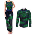 custom-warriors-rugby-couples-matching-tank-maxi-dress-and-long-sleeve-button-shirts-aotearoa-fern-polynesian-pattern