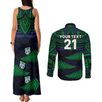 custom-warriors-rugby-couples-matching-tank-maxi-dress-and-long-sleeve-button-shirts-aotearoa-fern-polynesian-pattern