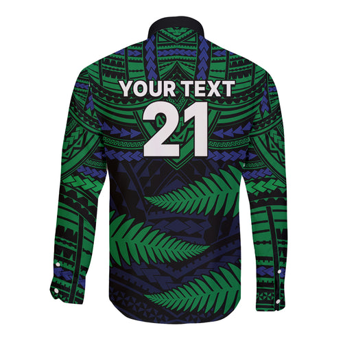 custom-warriors-rugby-long-sleeve-button-shirt-aotearoa-fern-polynesian-pattern