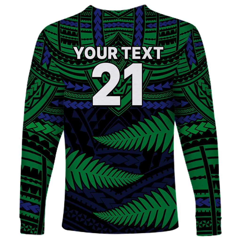 custom-warriors-rugby-long-sleeve-shirt-aotearoa-fern-polynesian-pattern