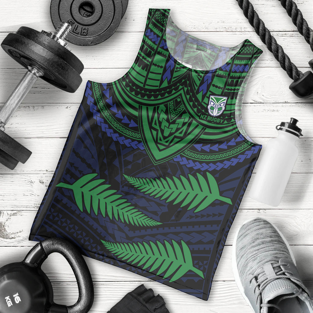 custom-warriors-rugby-men-tank-top-aotearoa-fern-polynesian-pattern