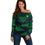 custom-warriors-rugby-off-shoulder-sweater-aotearoa-fern-polynesian-pattern