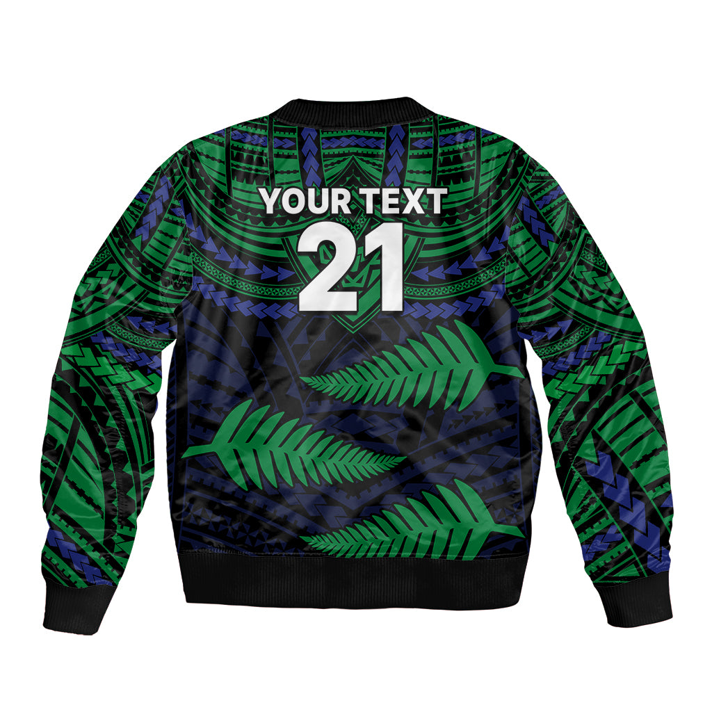 custom-warriors-rugby-sleeve-zip-bomber-jacket-aotearoa-fern-polynesian-pattern