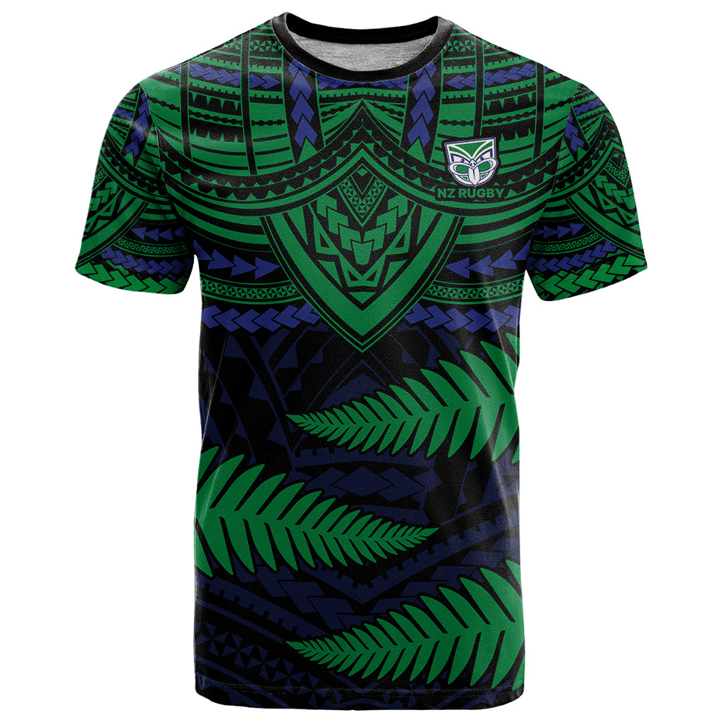 custom-warriors-rugby-t-shirt-aotearoa-fern-polynesian-pattern