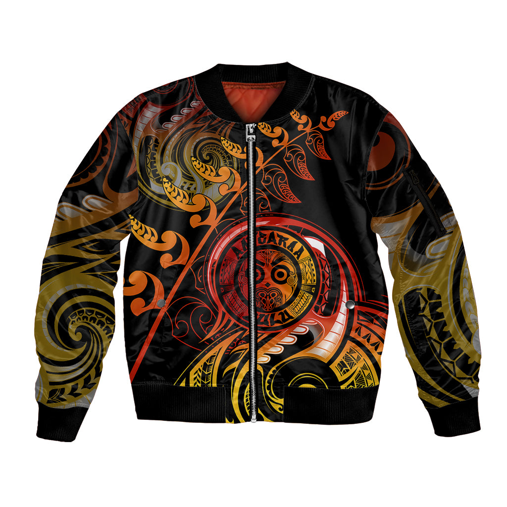 new-zealand-sleeve-zip-bomber-jacket-aotearoa-wisdom-face-maori-fern-tattoo-arty