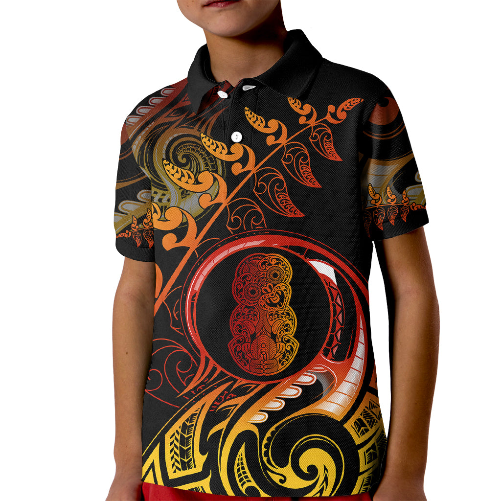 new-zealand-kid-polo-shirt-aotearoa-hei-tiki-maori-fern-tattoo-arty