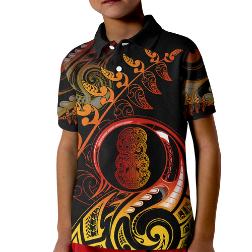 new-zealand-kid-polo-shirt-aotearoa-hei-tiki-maori-fern-tattoo-arty