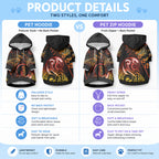 New Zealand Pet Hoodie Aotearoa Manaia Maori Fern Tattoo Arty