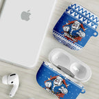 Angry Santa Bulldog Personalized AirPods Case Christmas Rugby League Spirit - Aussie Hoodie