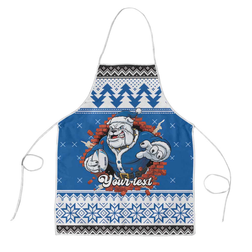 Angry Santa Bulldog Personalized Apron Christmas Rugby League Spirit - Aussie Hoodie