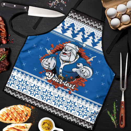 Angry Santa Bulldog Personalized Apron Christmas Rugby League Spirit - Aussie Hoodie