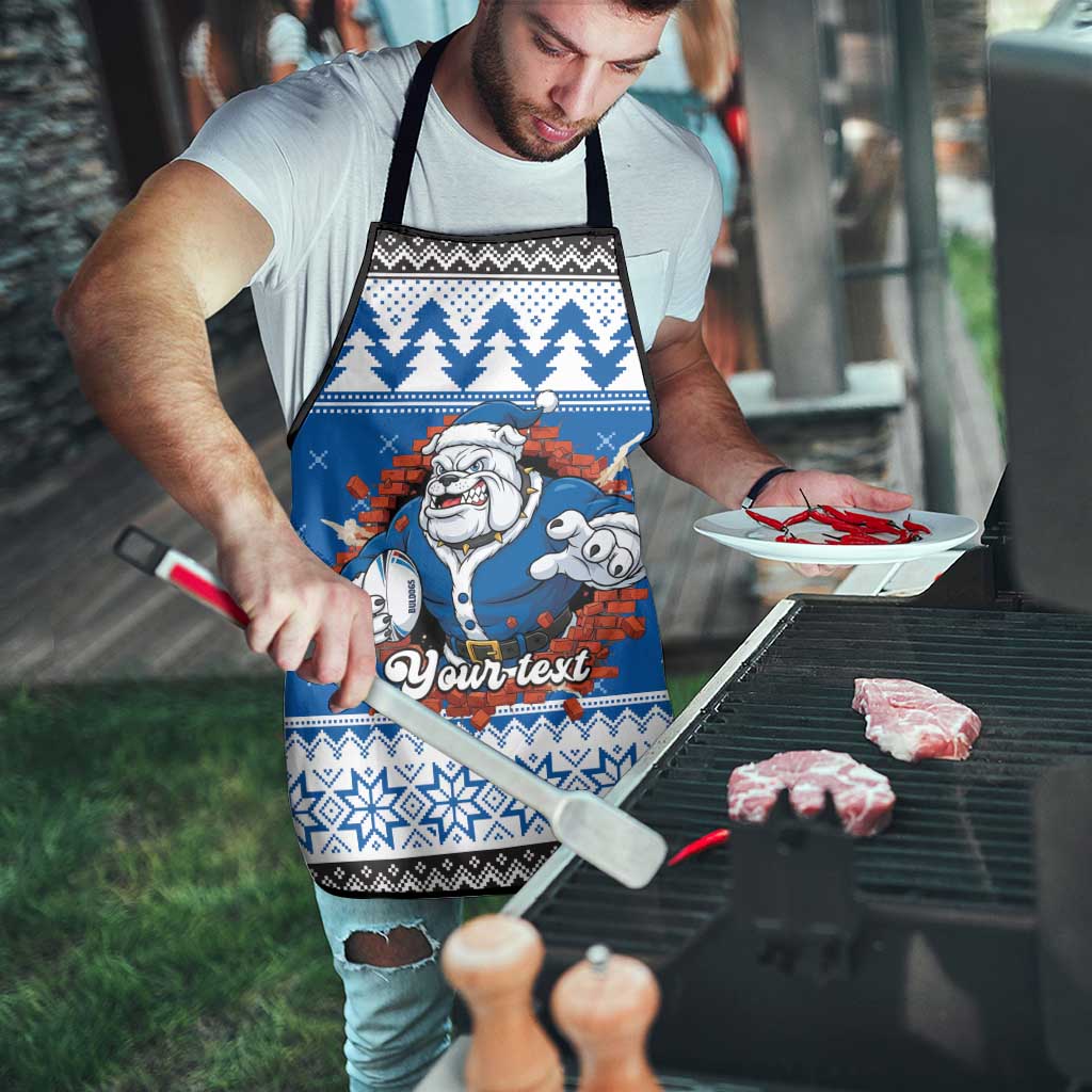 Angry Santa Bulldog Personalized Apron Christmas Rugby League Spirit - Aussie Hoodie
