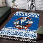 Angry Santa Bulldog Personalized Area Rug Christmas Rugby League Spirit - Aussie Hoodie