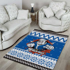 Angry Santa Bulldog Personalized Area Rug Christmas Rugby League Spirit - Aussie Hoodie
