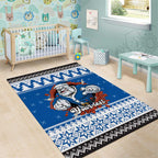 Angry Santa Bulldog Personalized Area Rug Christmas Rugby League Spirit - Aussie Hoodie