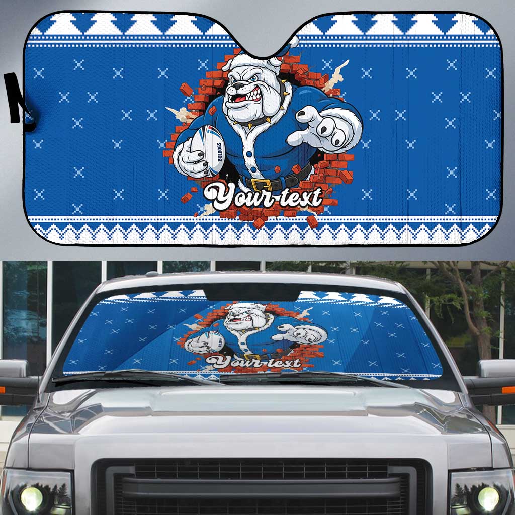 Angry Santa Bulldog Personalized Auto Sun Shade Christmas Rugby League Spirit - Aussie Hoodie