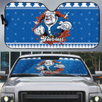 Angry Santa Bulldog Personalized Auto Sun Shade Christmas Rugby League Spirit - Aussie Hoodie