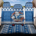 Angry Santa Bulldog Personalized Back Car Seat Cover Christmas Rugby League Spirit - Aussie Hoodie